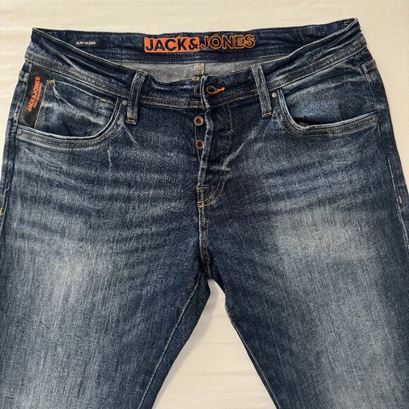 JACK & JONES Men's GLENN Slim Fit Jeans 34x32 NEW - Picture 1 of 4
